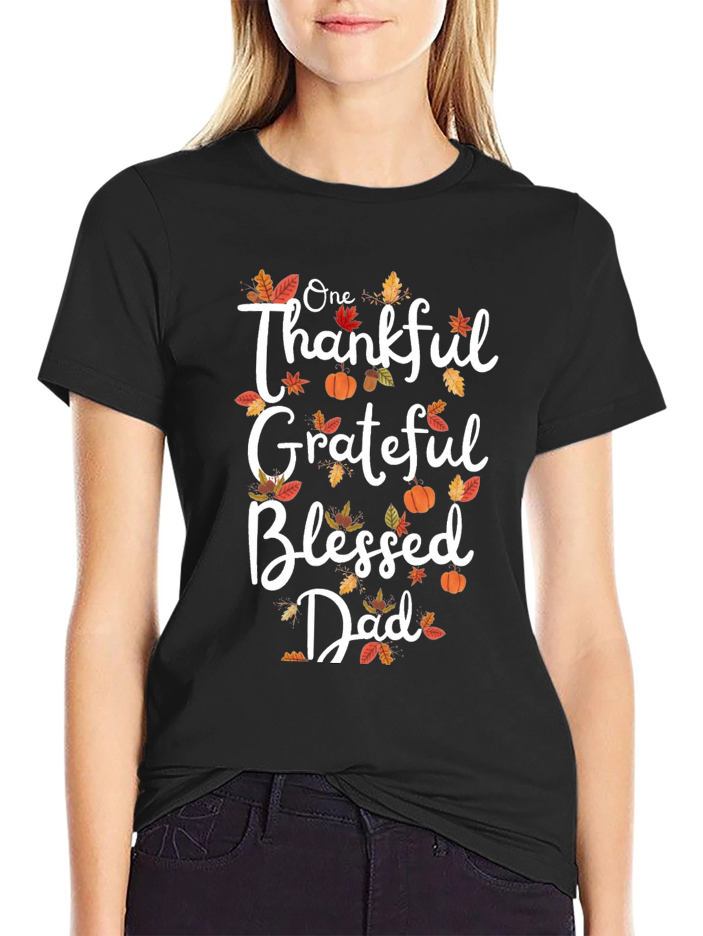 Thankful Grateful Blessed Dad T-Shirt