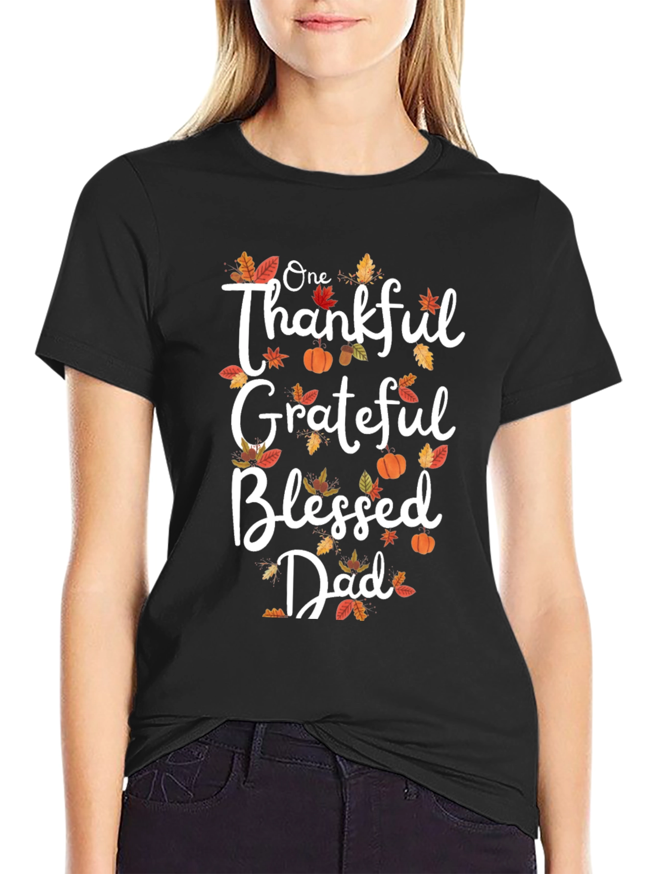 Thankful Grateful Blessed Dad T-Shirt