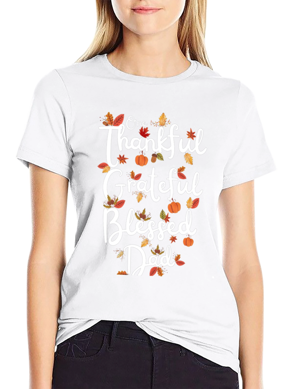 Thankful Grateful Blessed Dad T-Shirt
