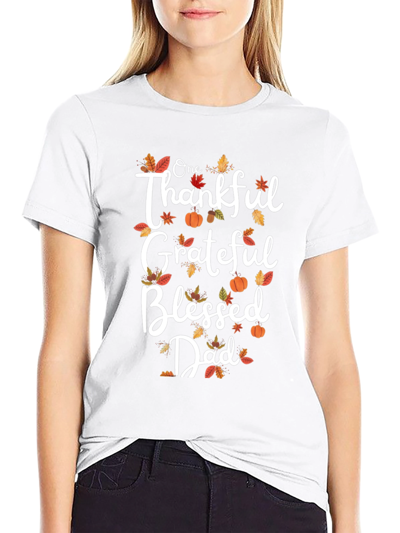 Thankful Grateful Blessed Dad T-Shirt