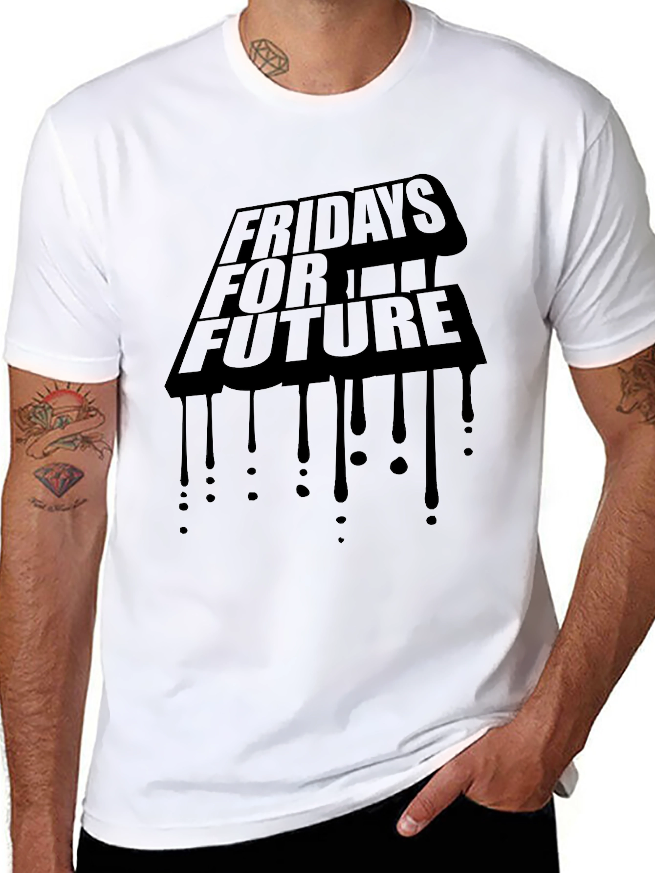 Fridays For Future Graphic Tee - Black