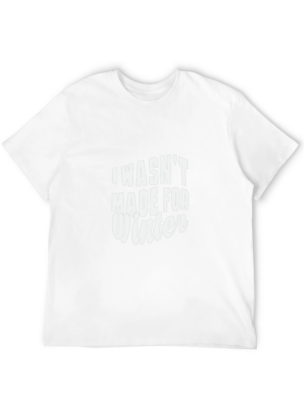 I Wasnt Made For Winter Black Graphic Tee