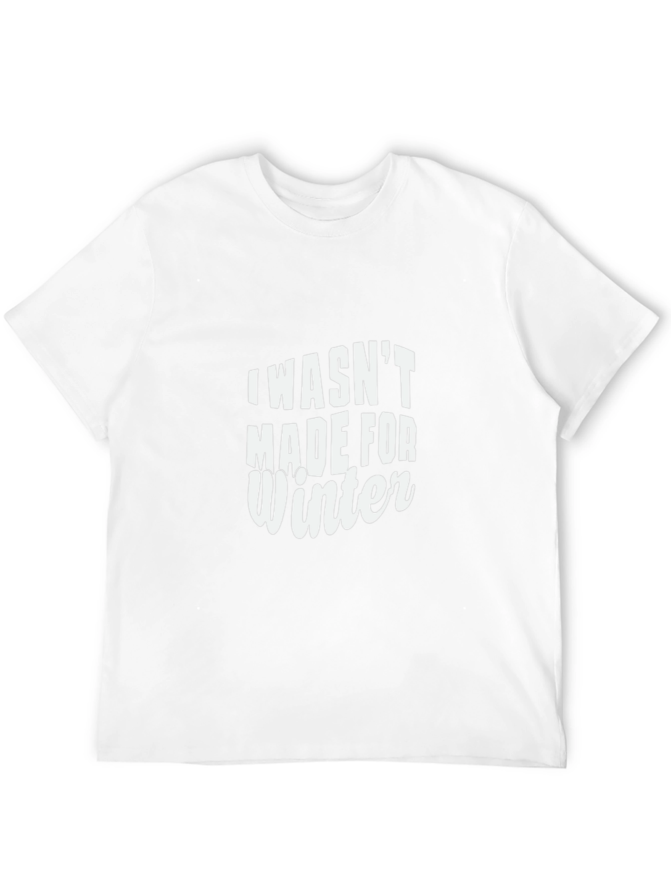 I Wasnt Made For Winter Black Graphic Tee