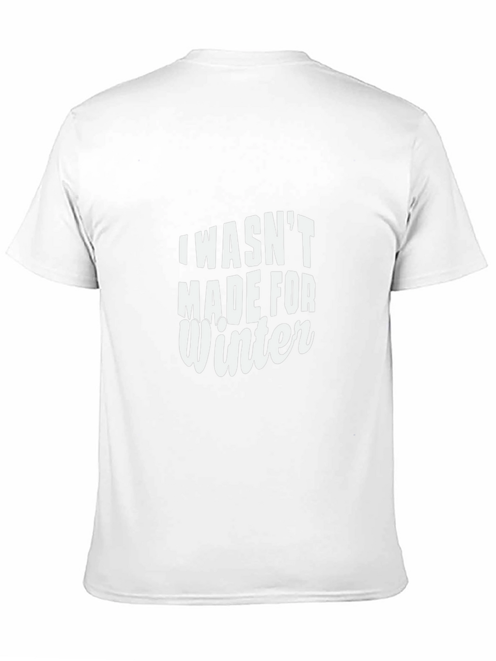I Wasnt Made For Winter Black Graphic Tee