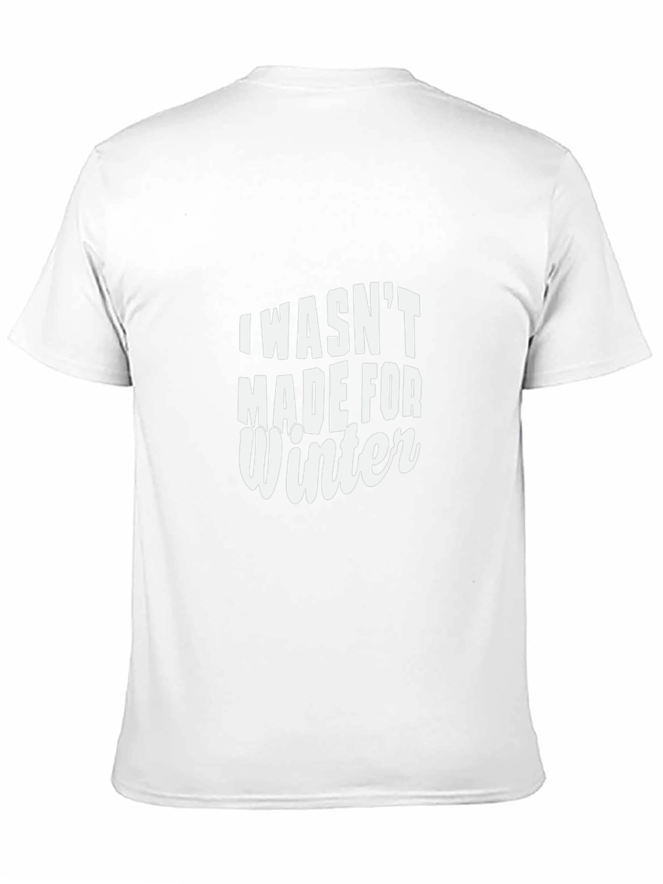 I Wasnt Made For Winter Black Graphic Tee