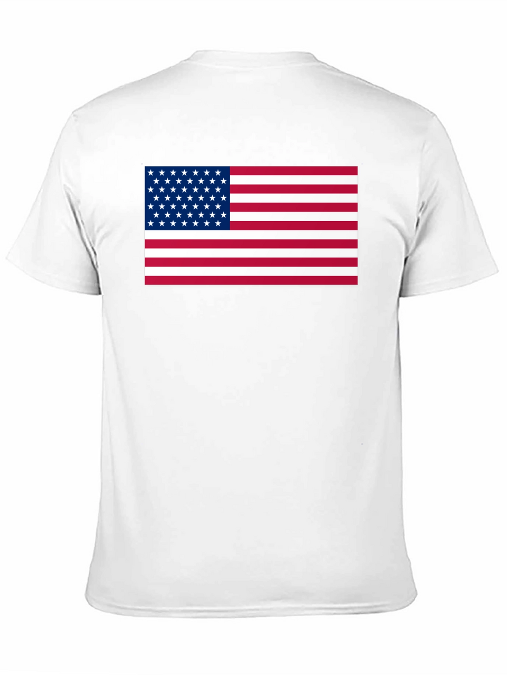USA Flag Graphic Print Black T-Shirt