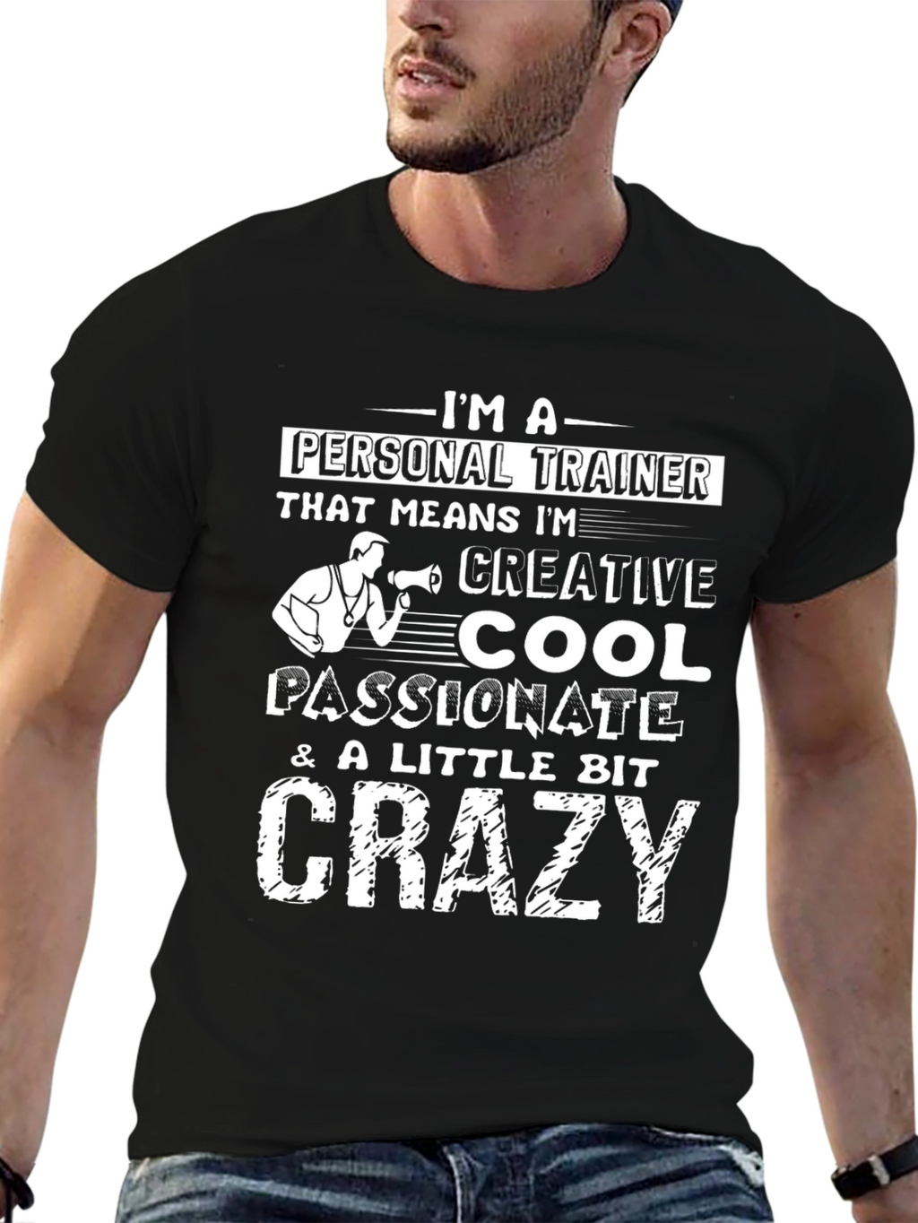 Personal Trainer Graphic Tee - Creative Cool Crazy