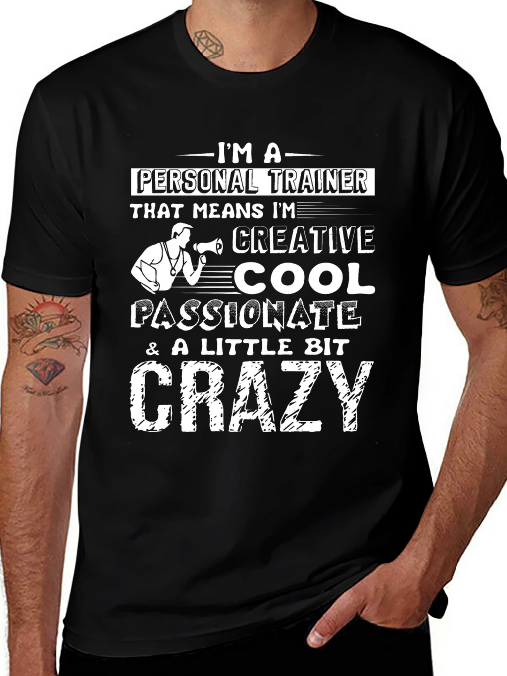 Personal Trainer Graphic Tee - Creative Cool Crazy
