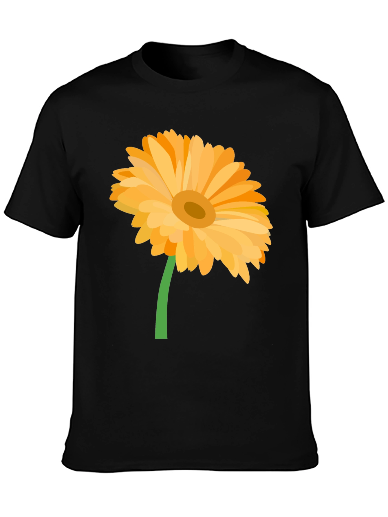 Gerbera Flower Graphic T-Shirt - Stylish Casual Wear