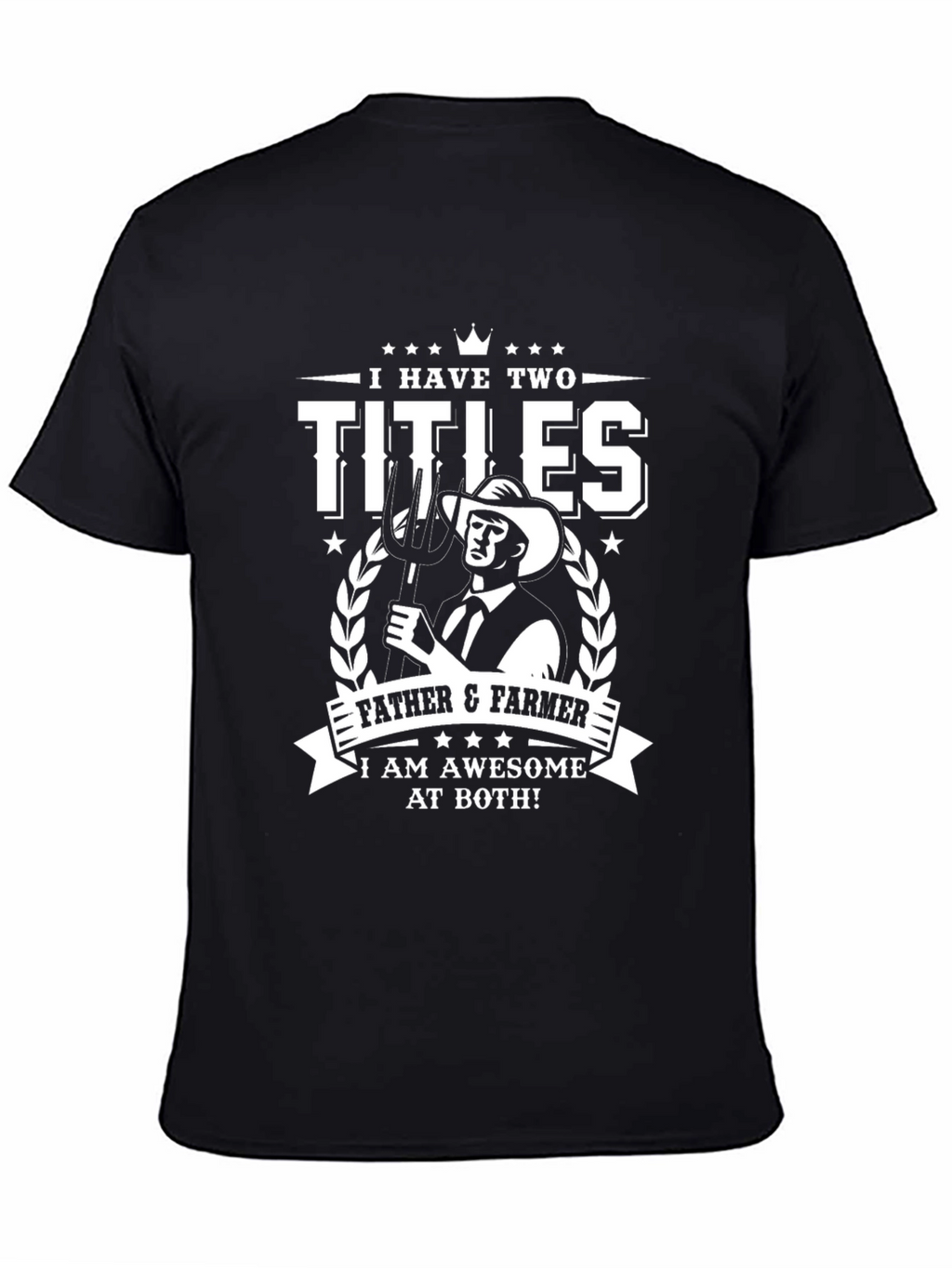 Father & Farmer T-Shirt - Awesome Dad Tee