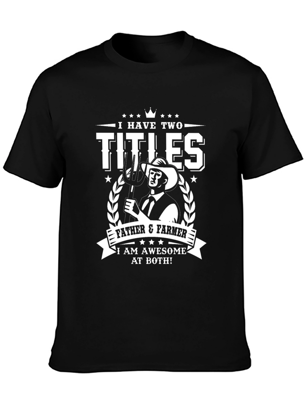 Father & Farmer T-Shirt - Awesome Dad Tee