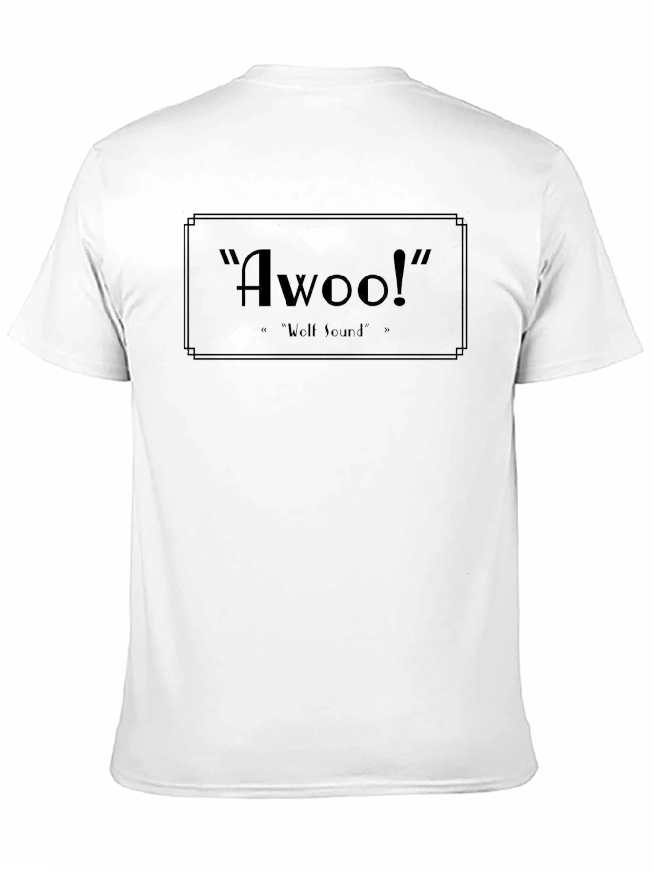 Awoo! Novelty Black T-Shirt
