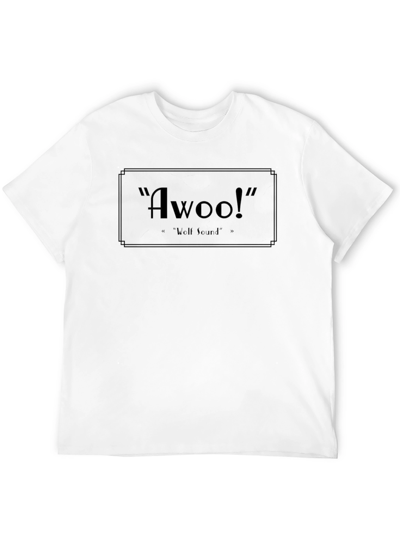 Awoo! Novelty Black T-Shirt