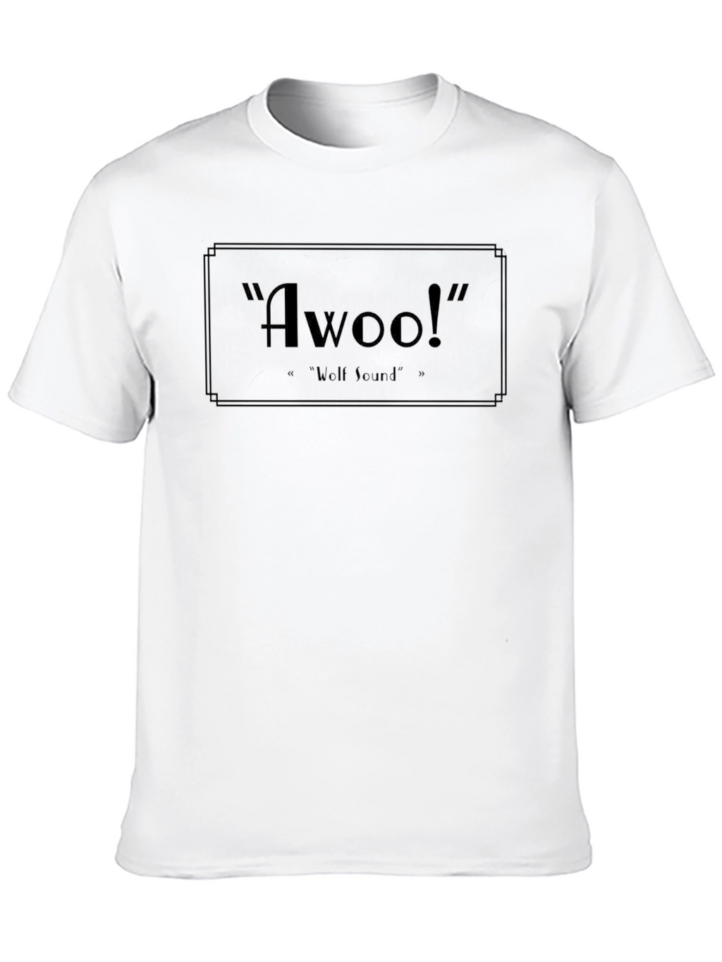 Awoo! Novelty Black T-Shirt