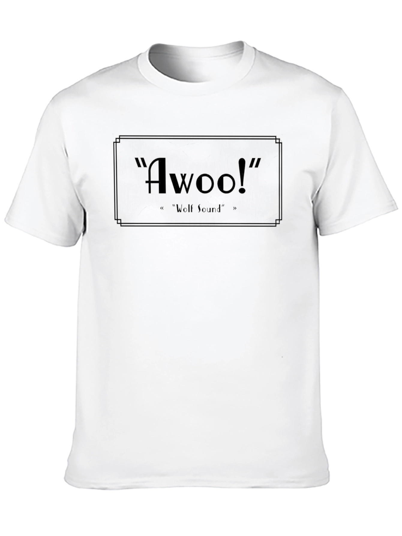 Awoo! Novelty Black T-Shirt