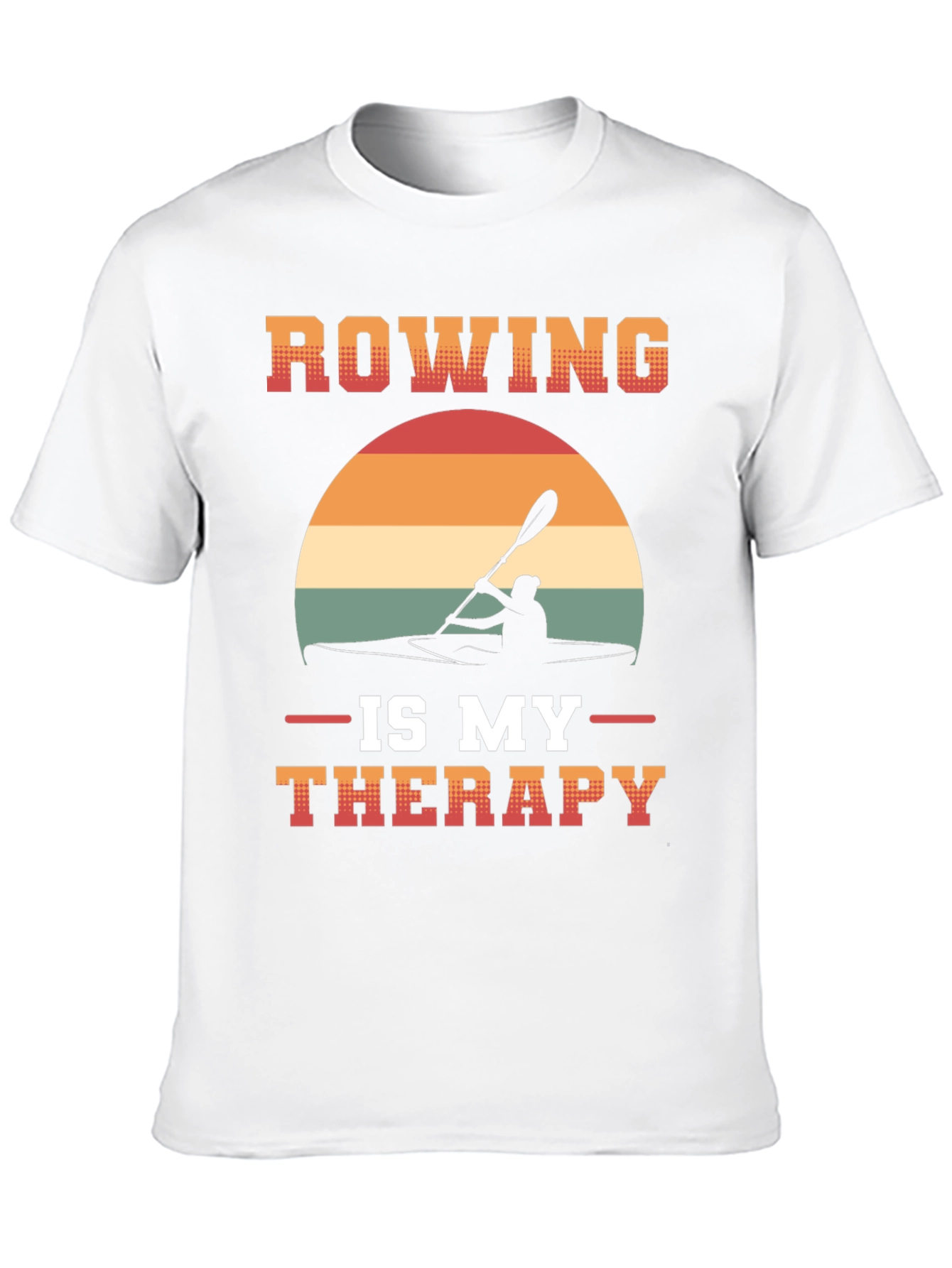 Rowing is My Therapy T-Shirt - Kayaking Tee