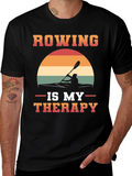 Rowing is My Therapy T-Shirt - Kayaking Tee