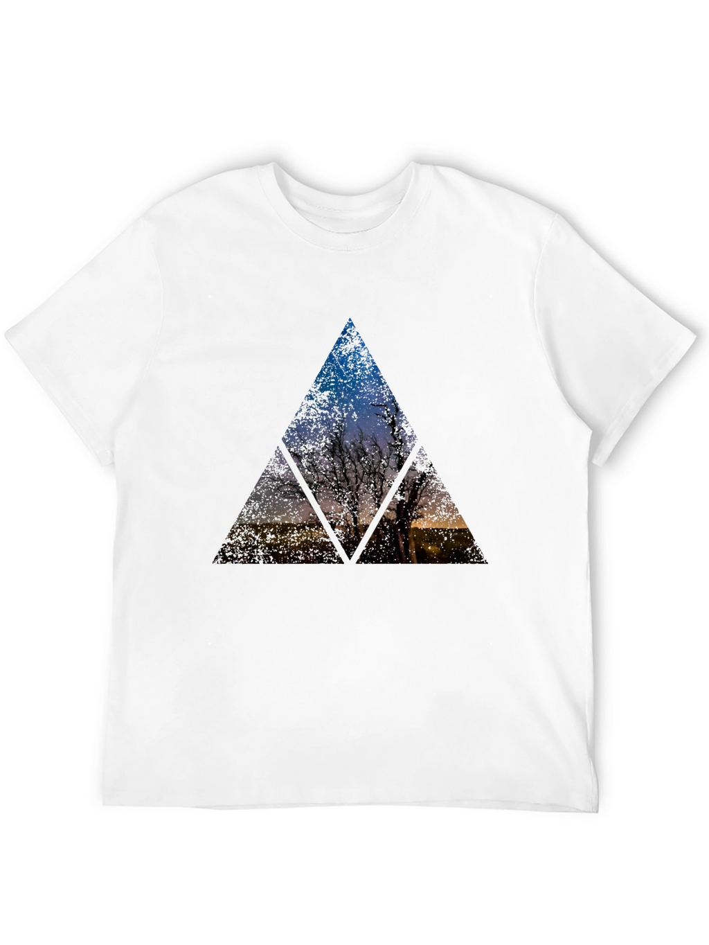 Nature Triangle Graphic Tee - Black