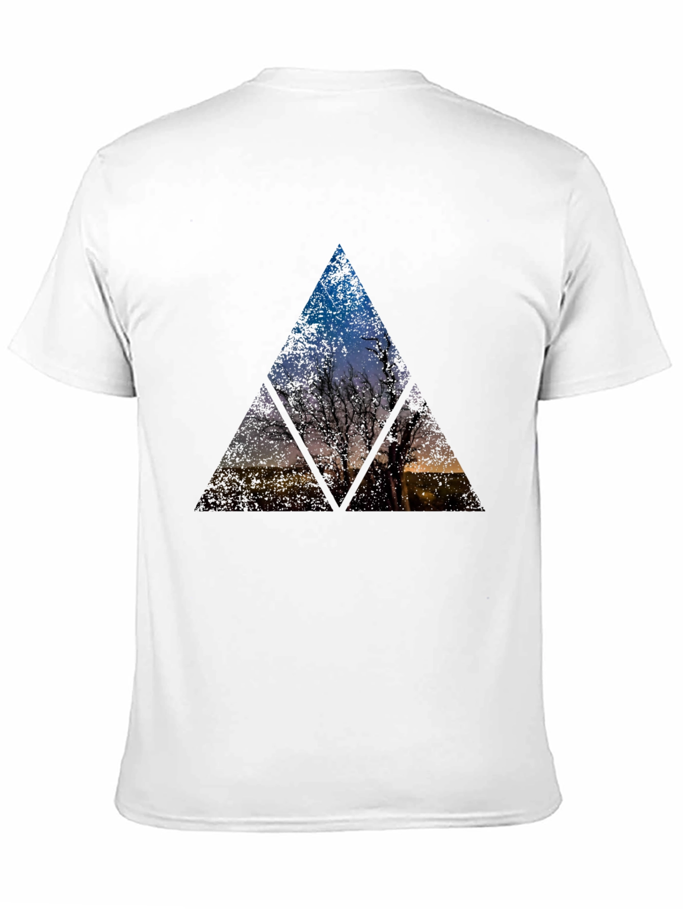 Nature Triangle Graphic Tee - Black