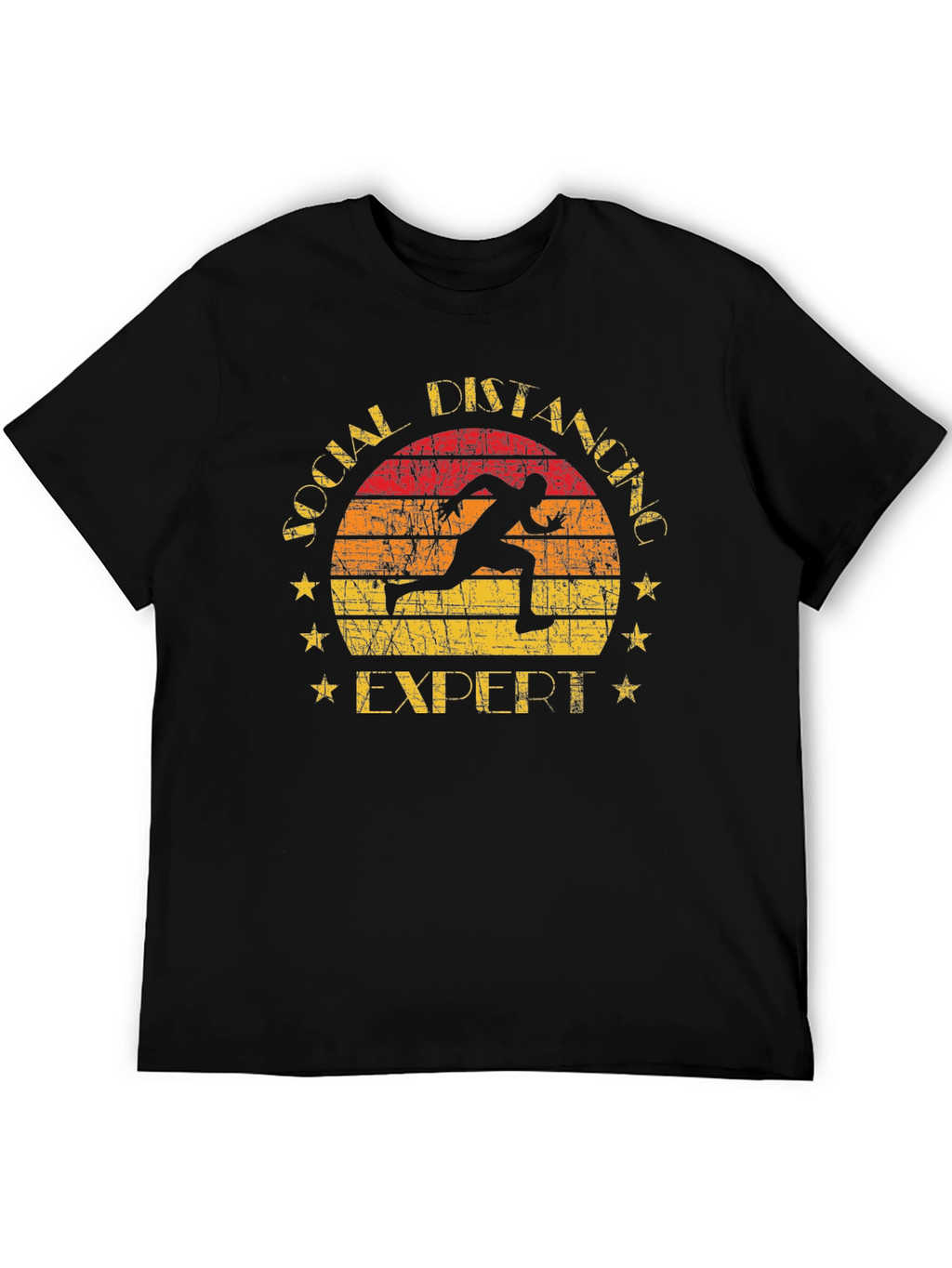 Social Distancing Expert T-Shirt Running Design