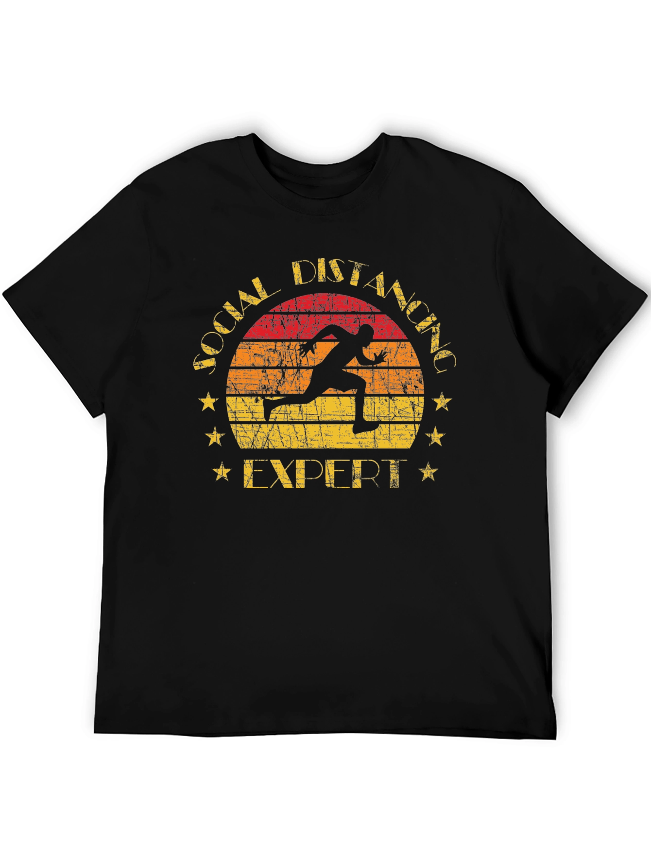Social Distancing Expert T-Shirt Running Design