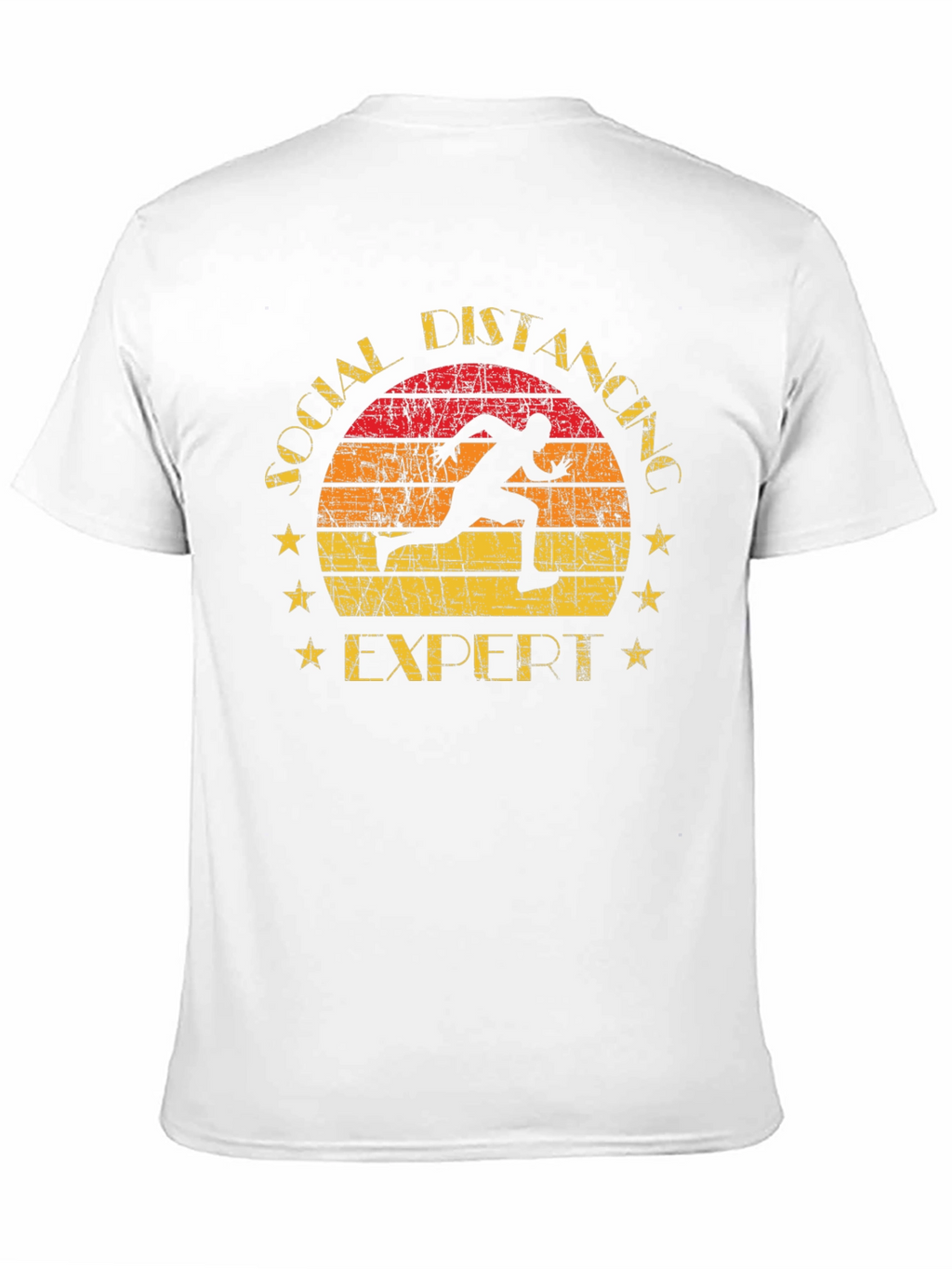 Social Distancing Expert T-Shirt Running Design