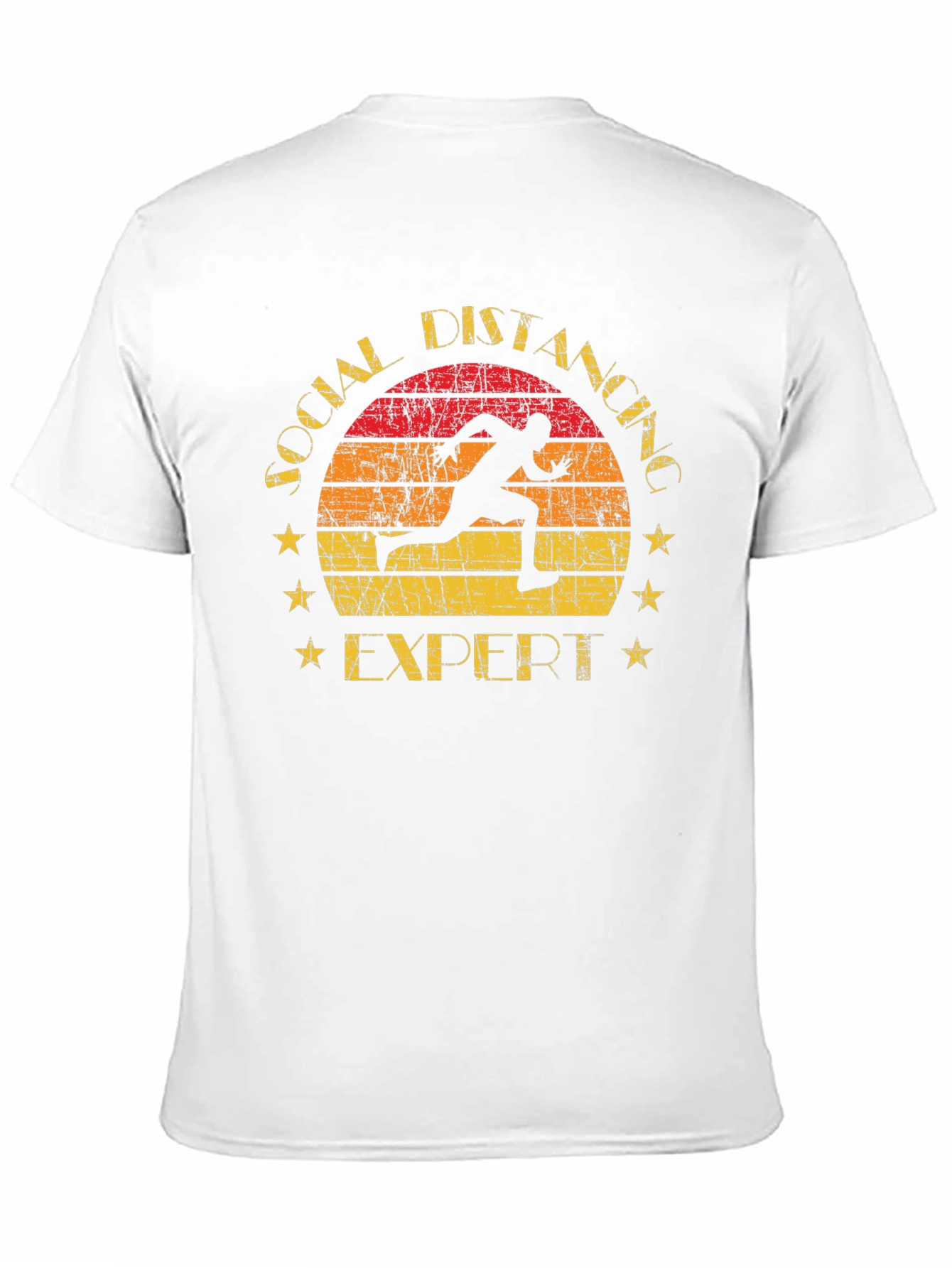 Social Distancing Expert T-Shirt Running Design