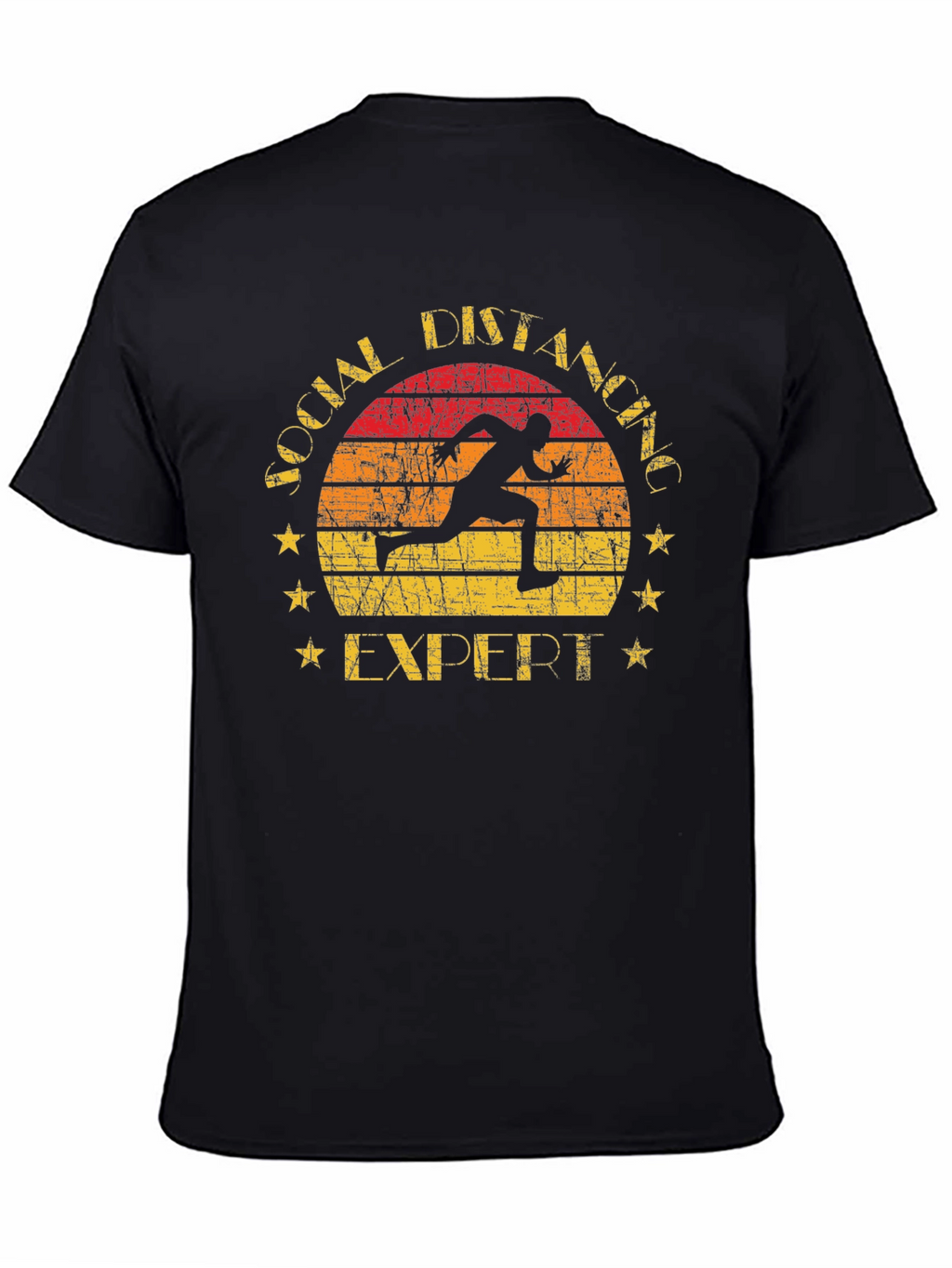 Social Distancing Expert T-Shirt Running Design