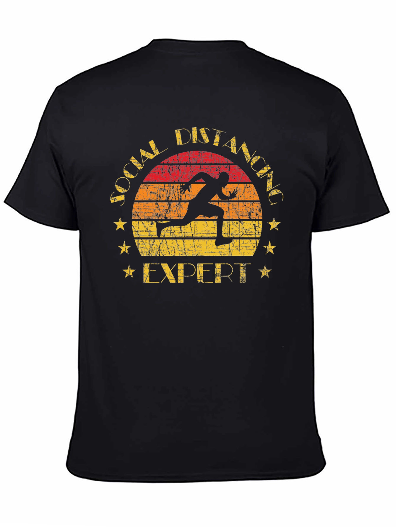 Social Distancing Expert T-Shirt Running Design