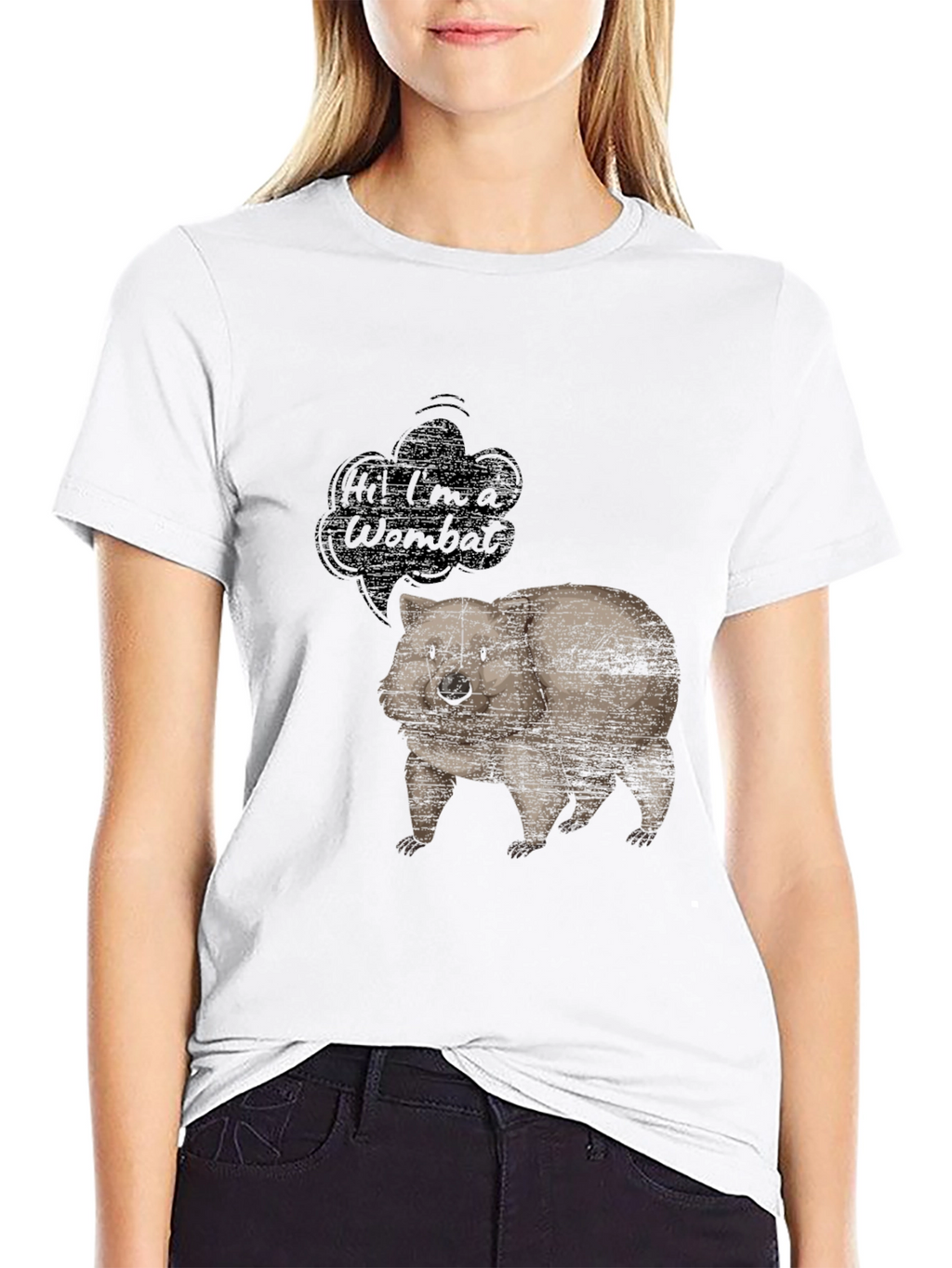 Wombat Graphic Tee - Mens Black T-Shirt