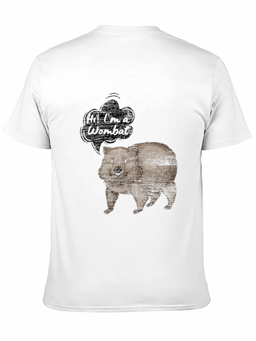 Wombat Graphic Tee - Mens Black T-Shirt