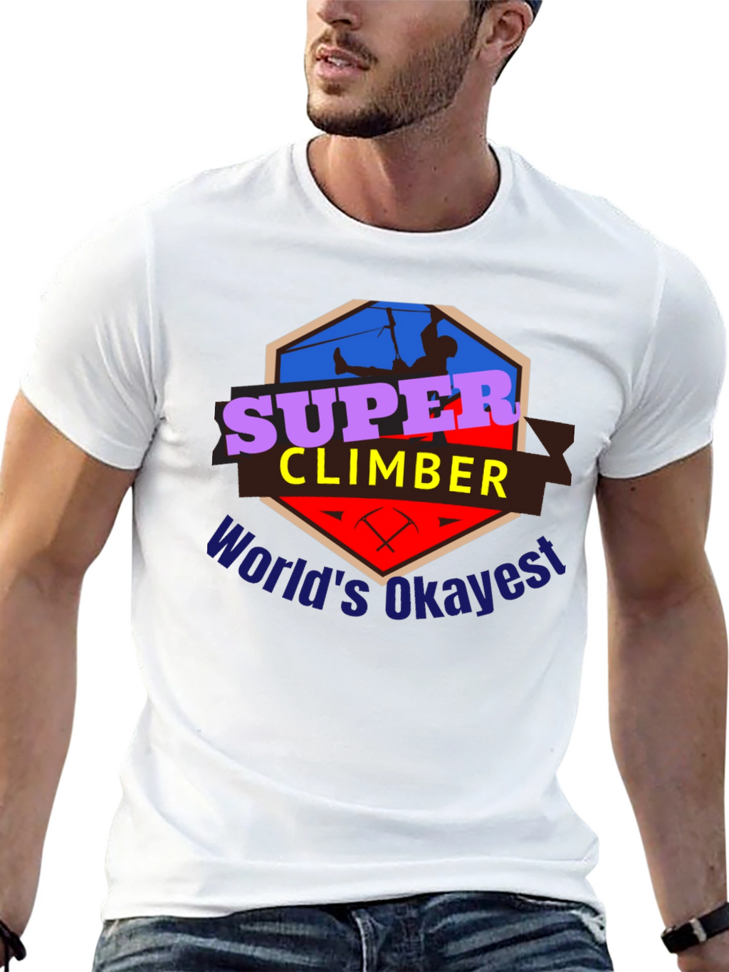 Super Climber T-Shirt - Worlds Okayest Climber Tee