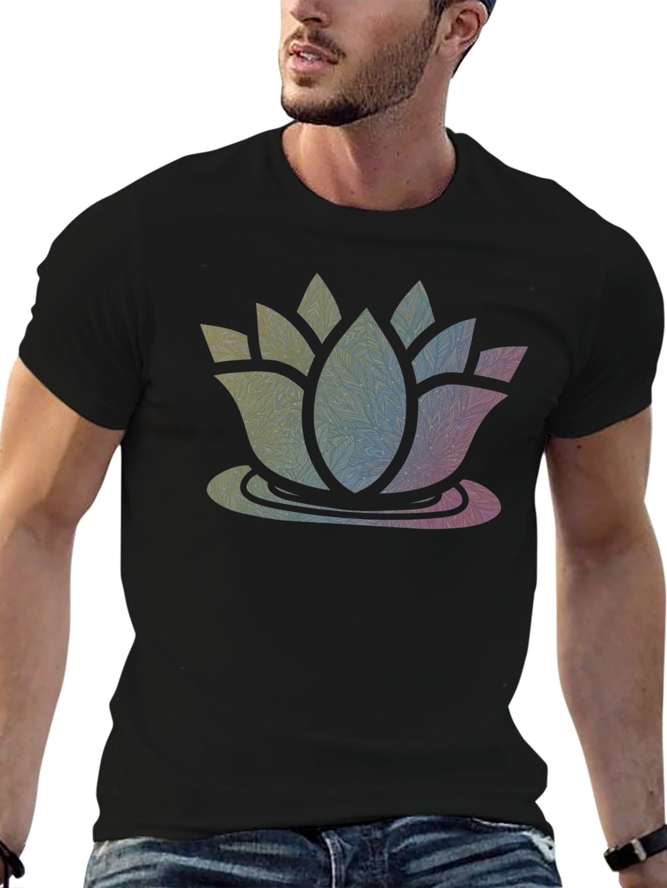 Lotus Mandala Graphic T-Shirt