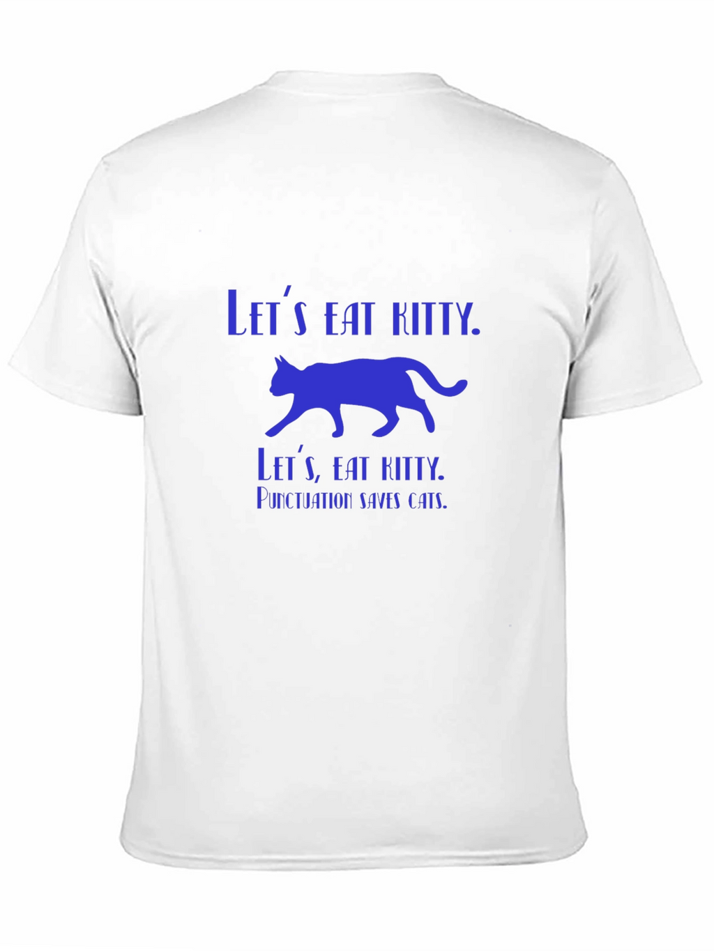 Punctuation Saves Cats T-Shirt - Funny Graphic Tee