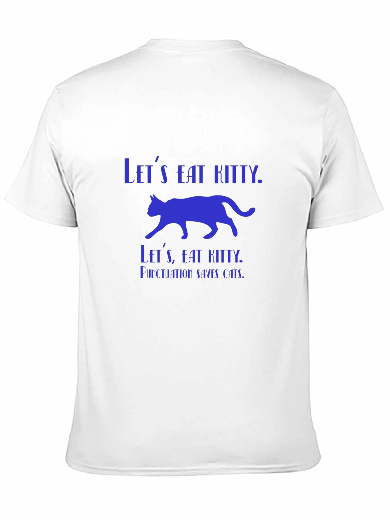 Punctuation Saves Cats T-Shirt - Funny Graphic Tee