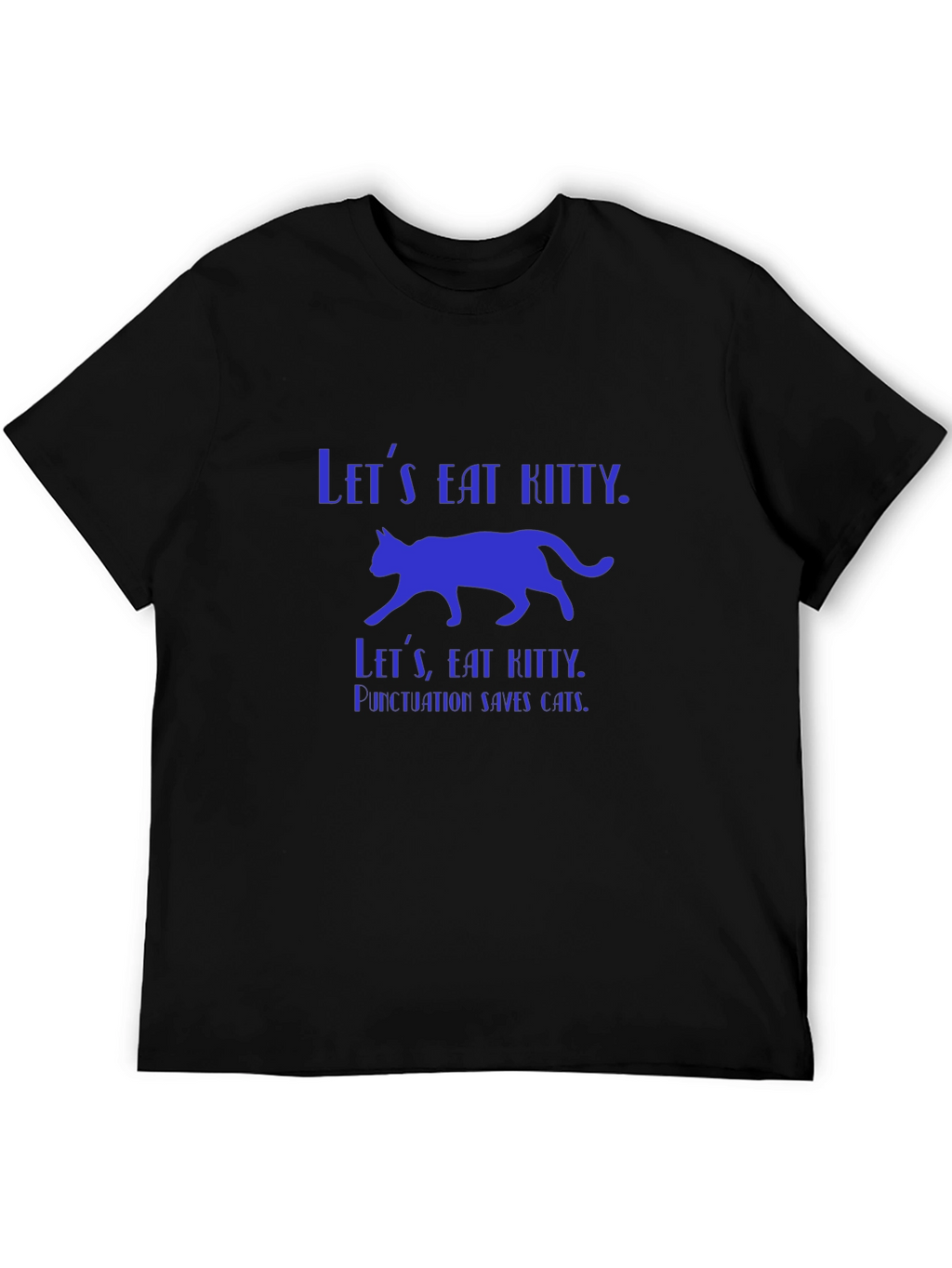 Punctuation Saves Cats T-Shirt - Funny Graphic Tee