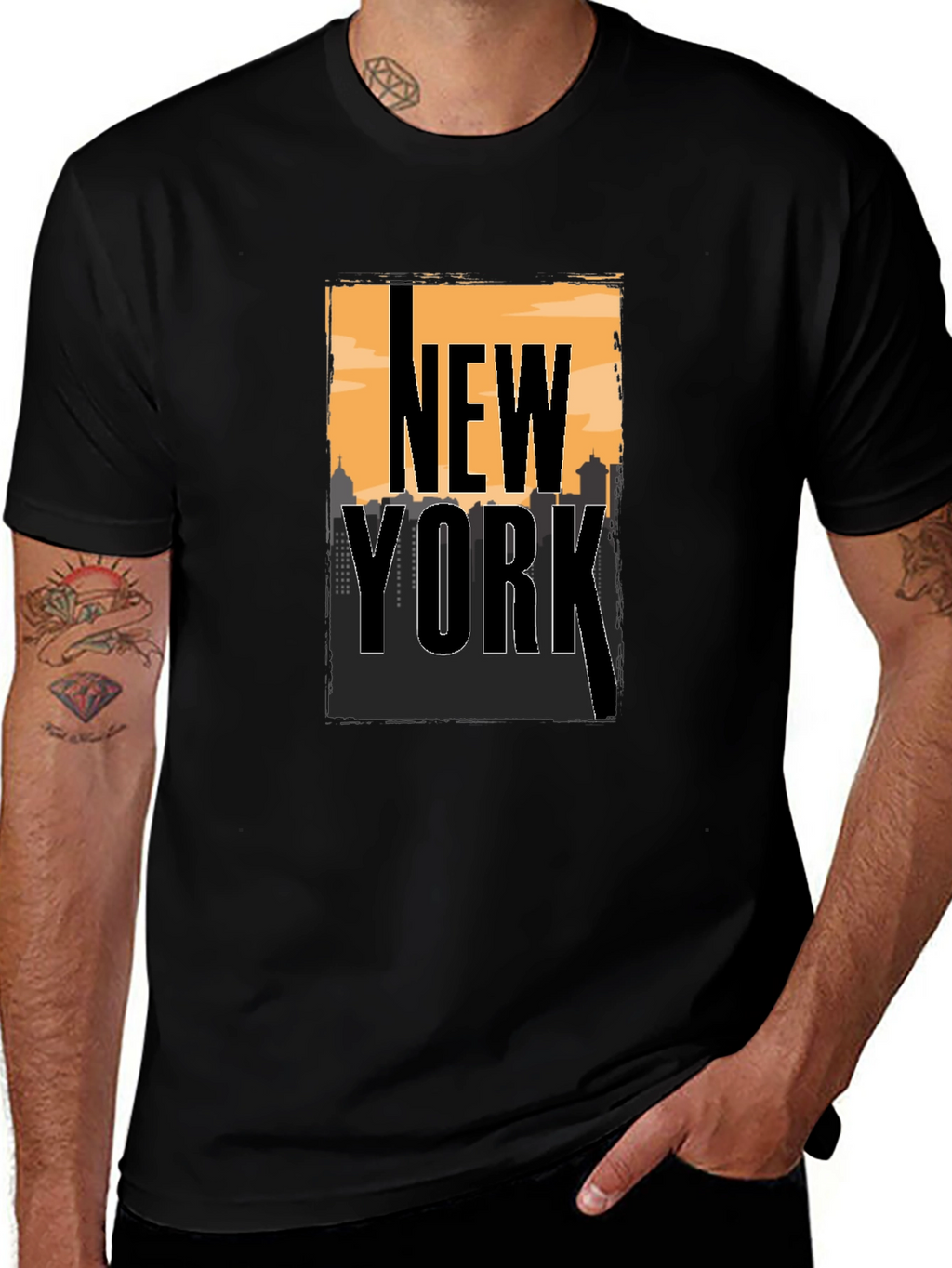 New York City Skyline Graphic T-Shirt