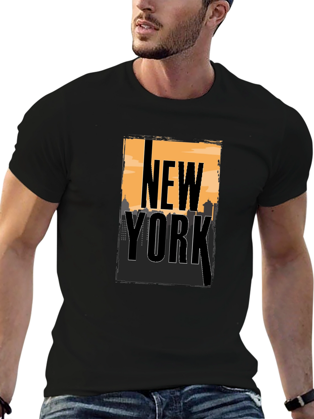 New York City Skyline Graphic T-Shirt