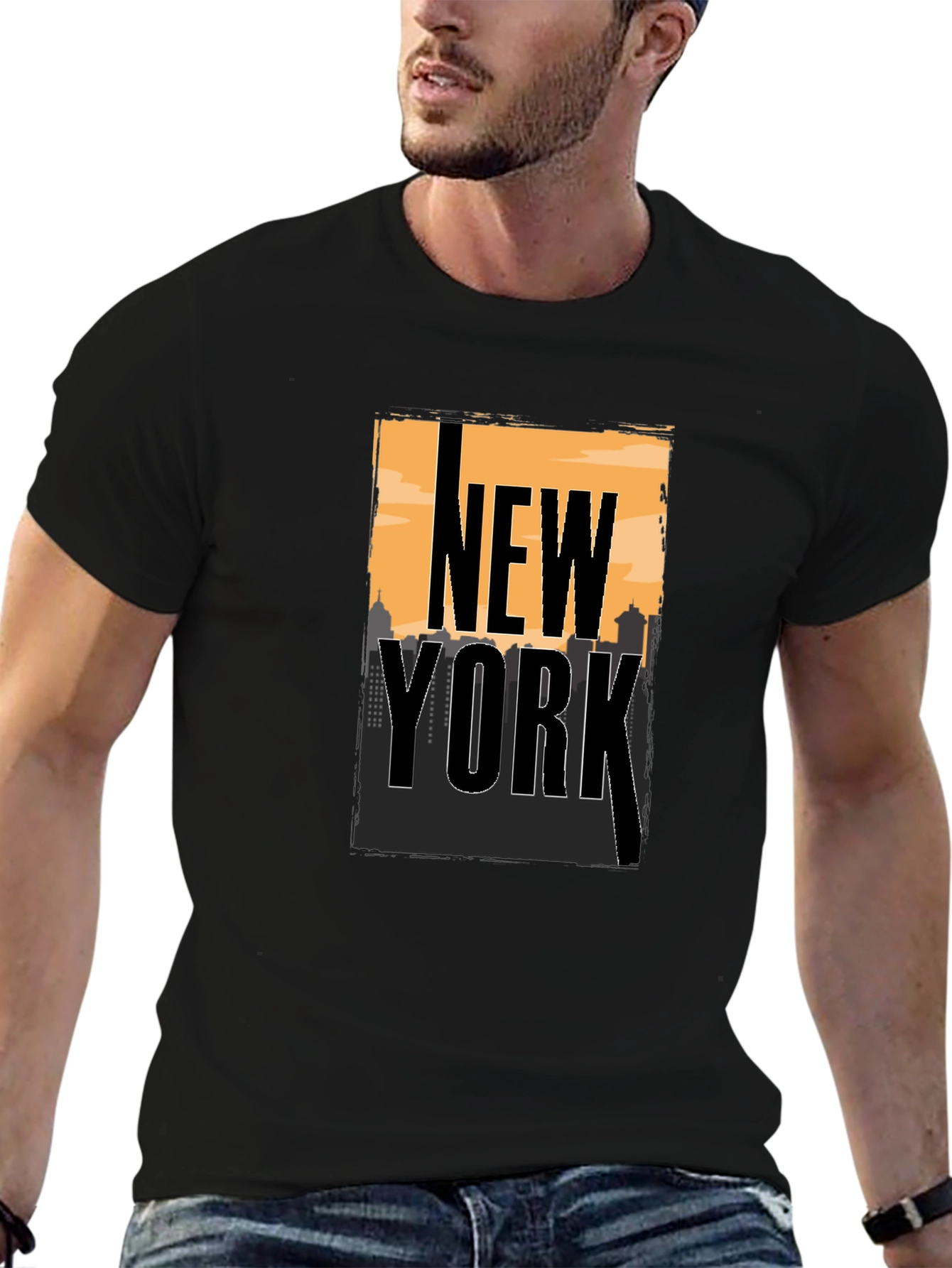 New York City Skyline Graphic T-Shirt