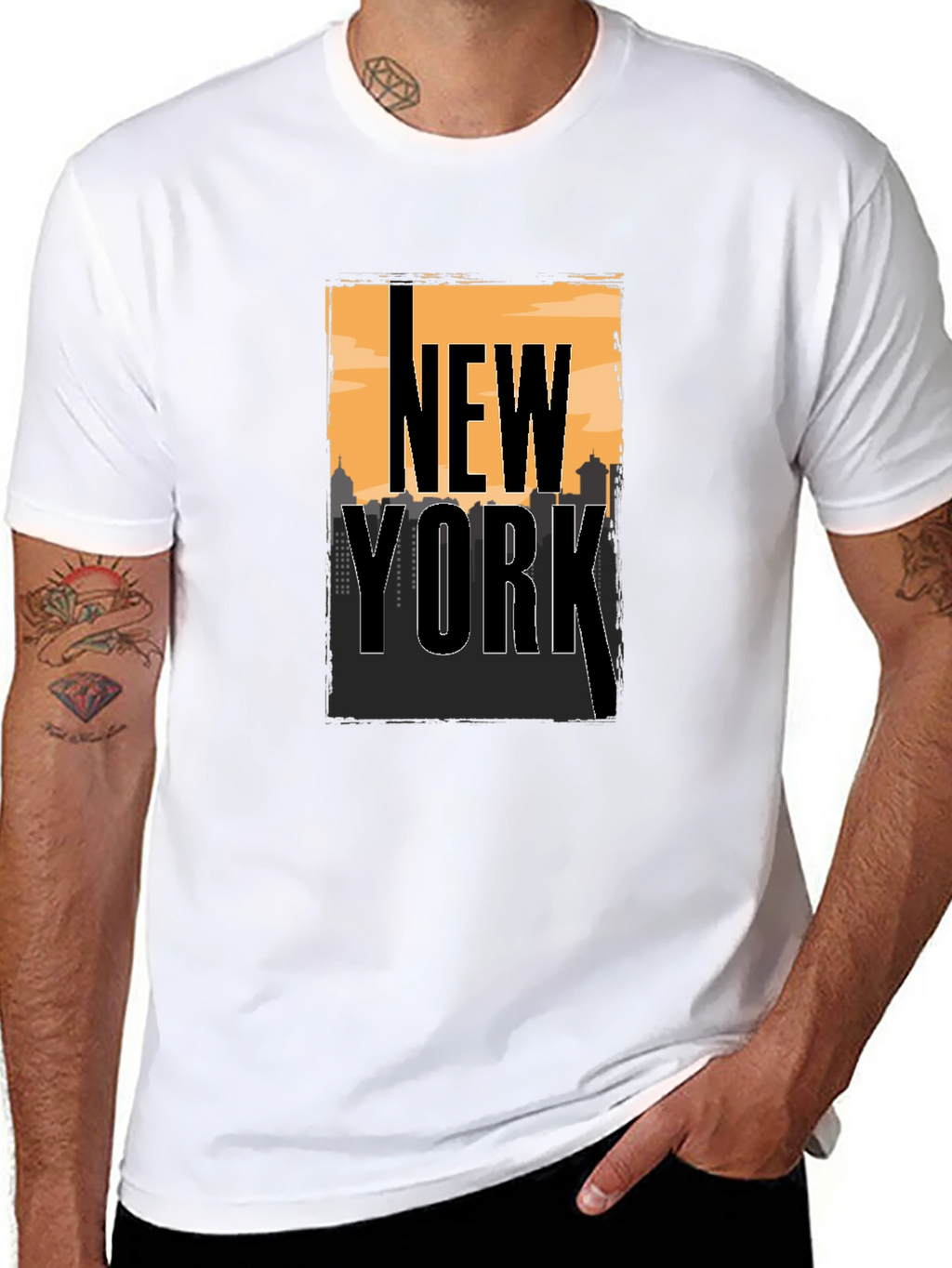 New York City Skyline Graphic T-Shirt