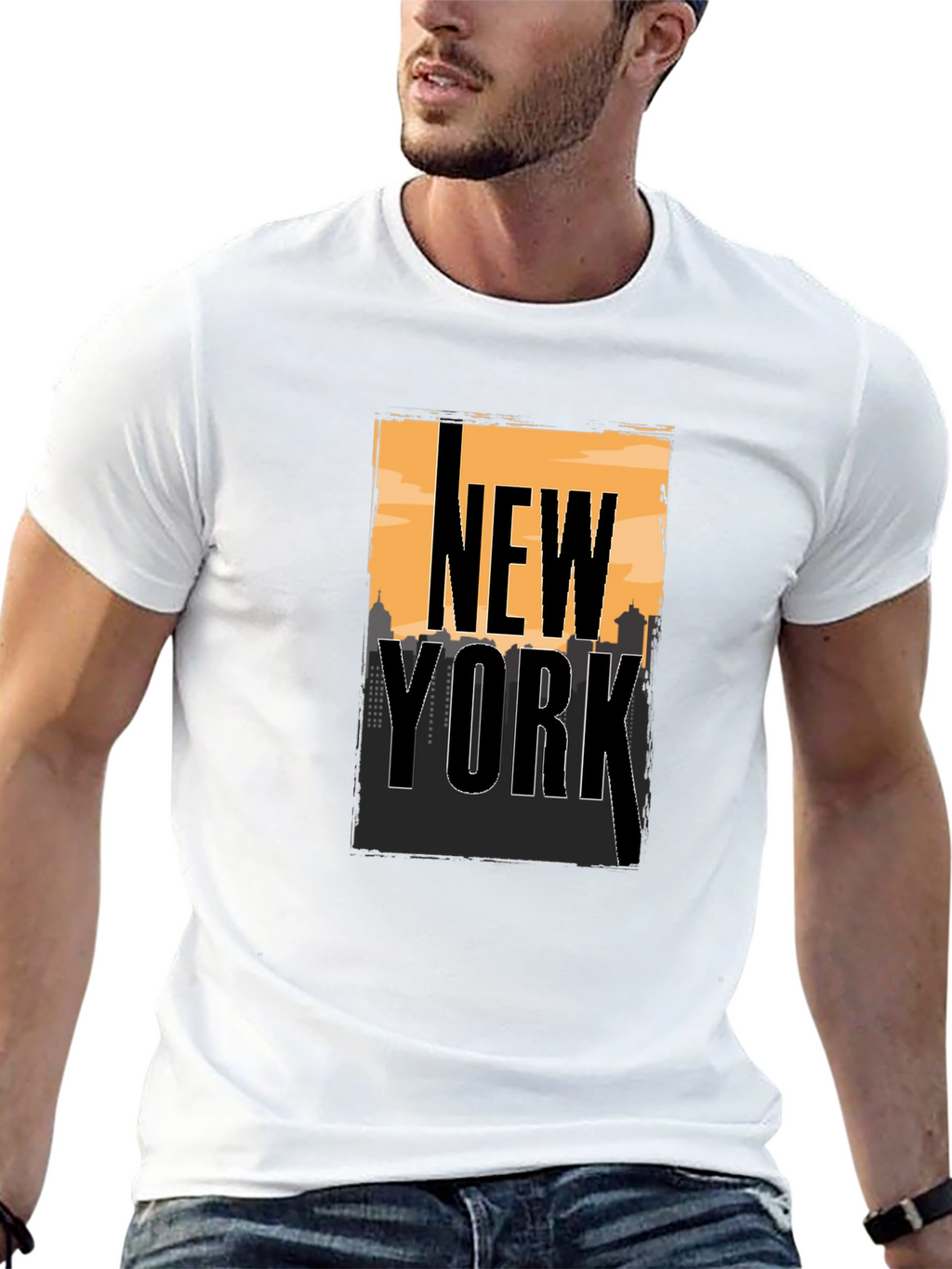 New York City Skyline Graphic T-Shirt
