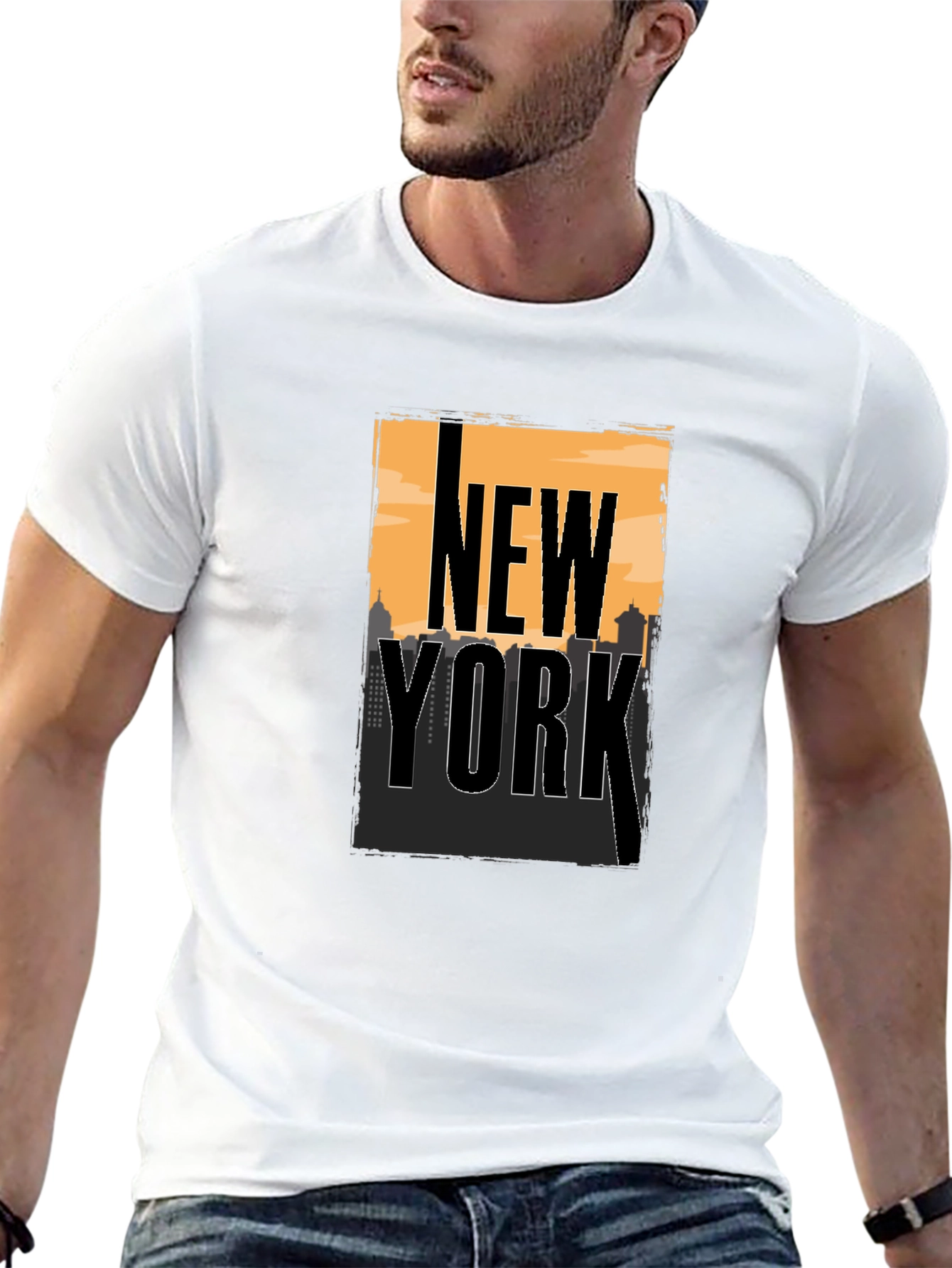 New York City Skyline Graphic T-Shirt