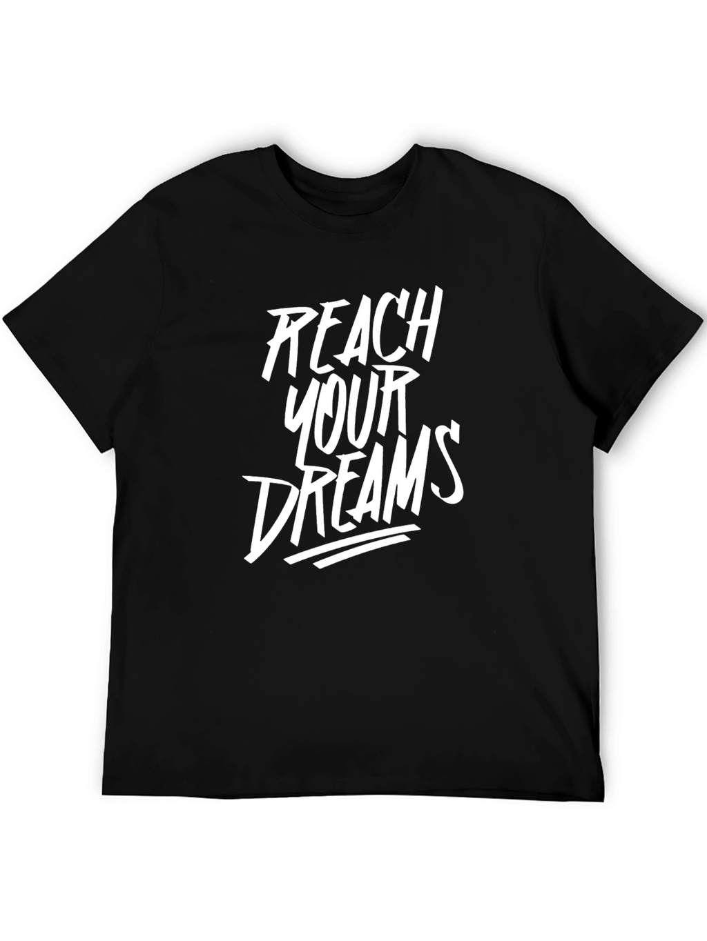 Reach Your Dreams Black Graphic Tee