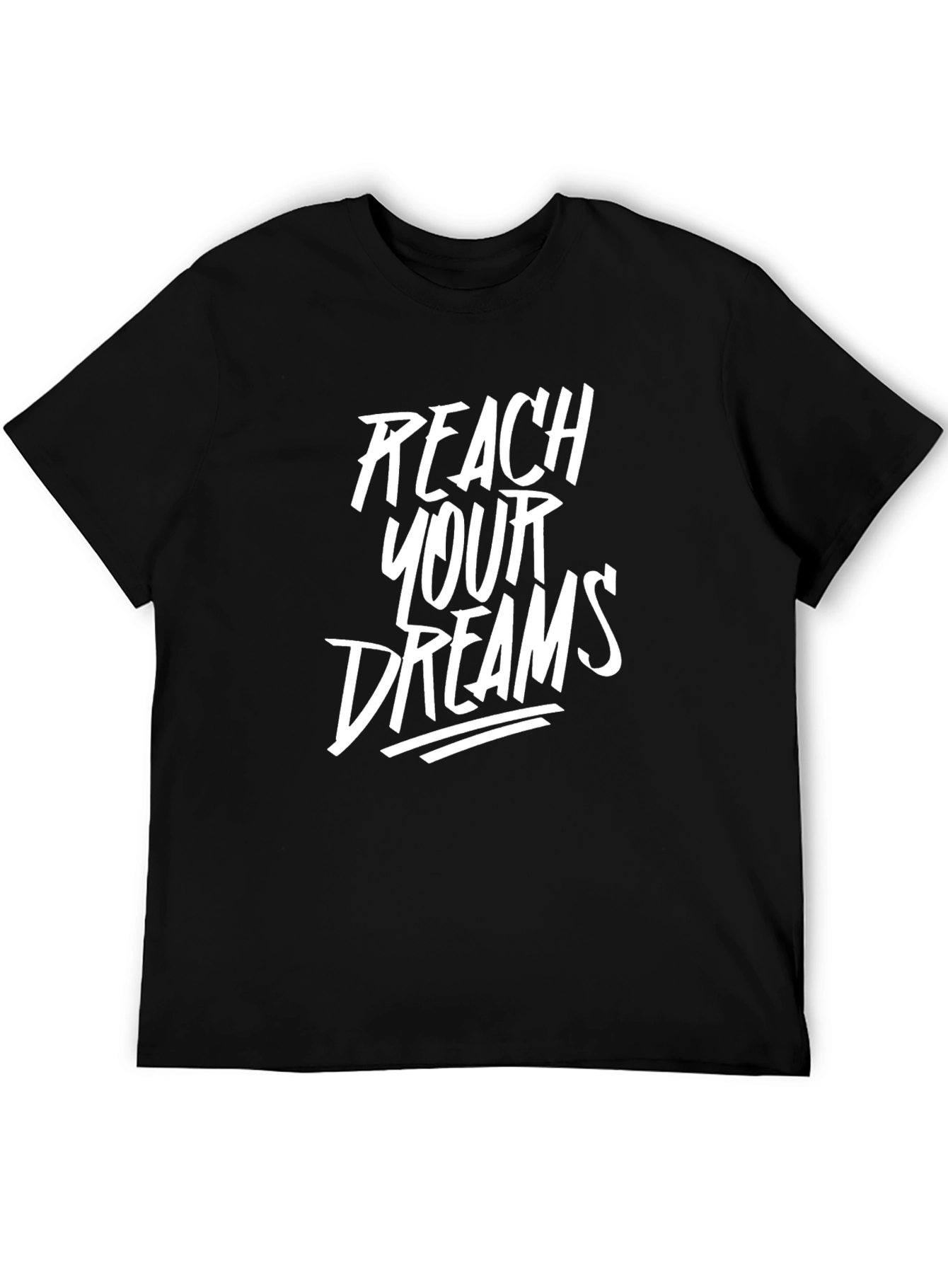 Reach Your Dreams Black Graphic Tee