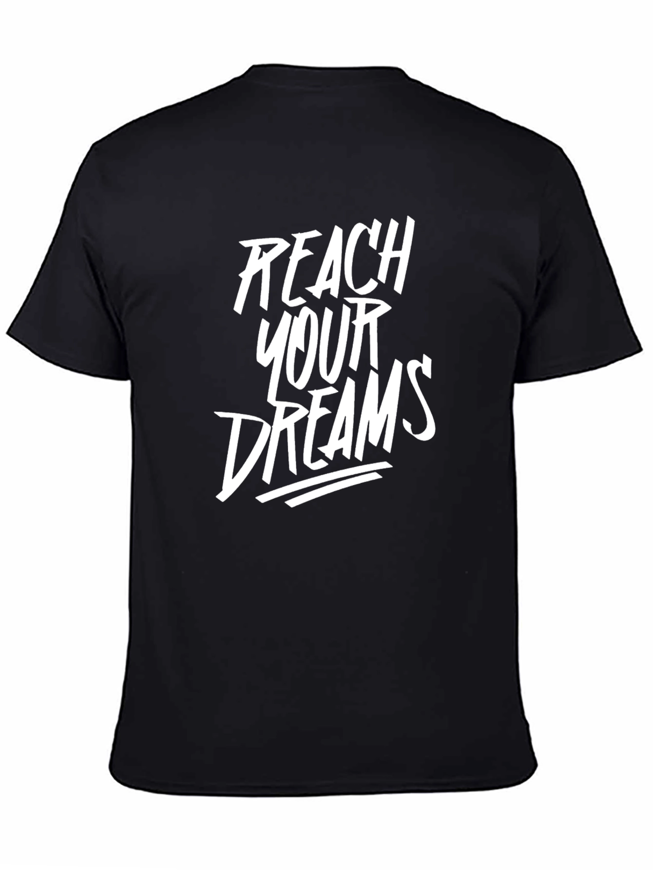 Reach Your Dreams Black Graphic Tee