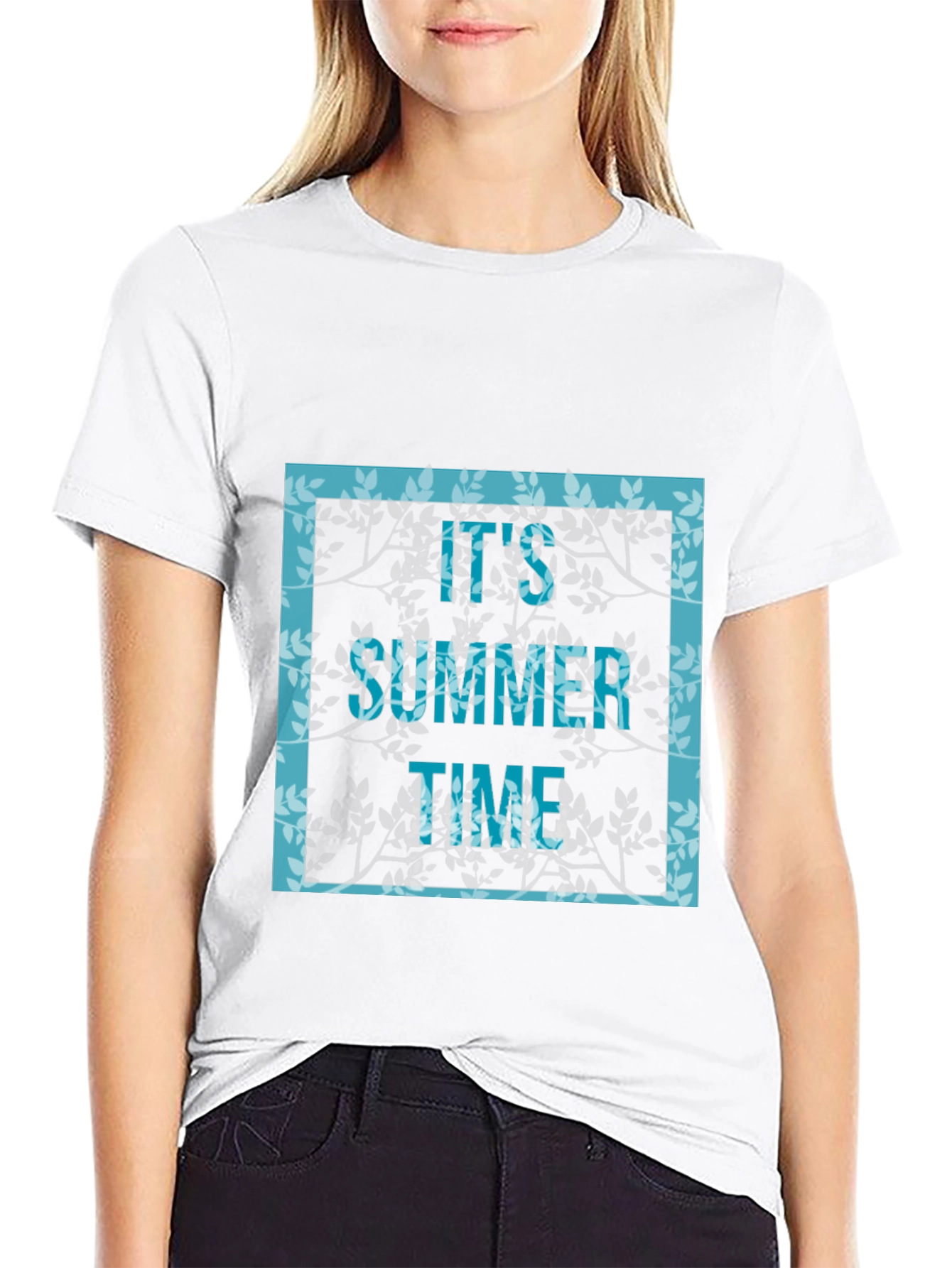 Its Summer Time Graphic Tee - Trendy Black T-Shirt