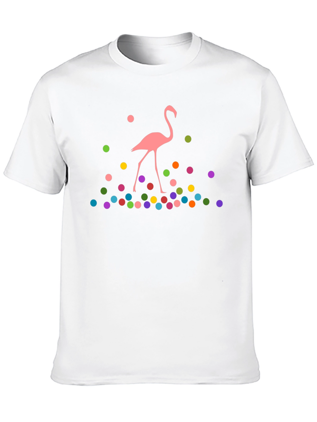 Whimsical Flamingo Graphic T-Shirt - Funky Design