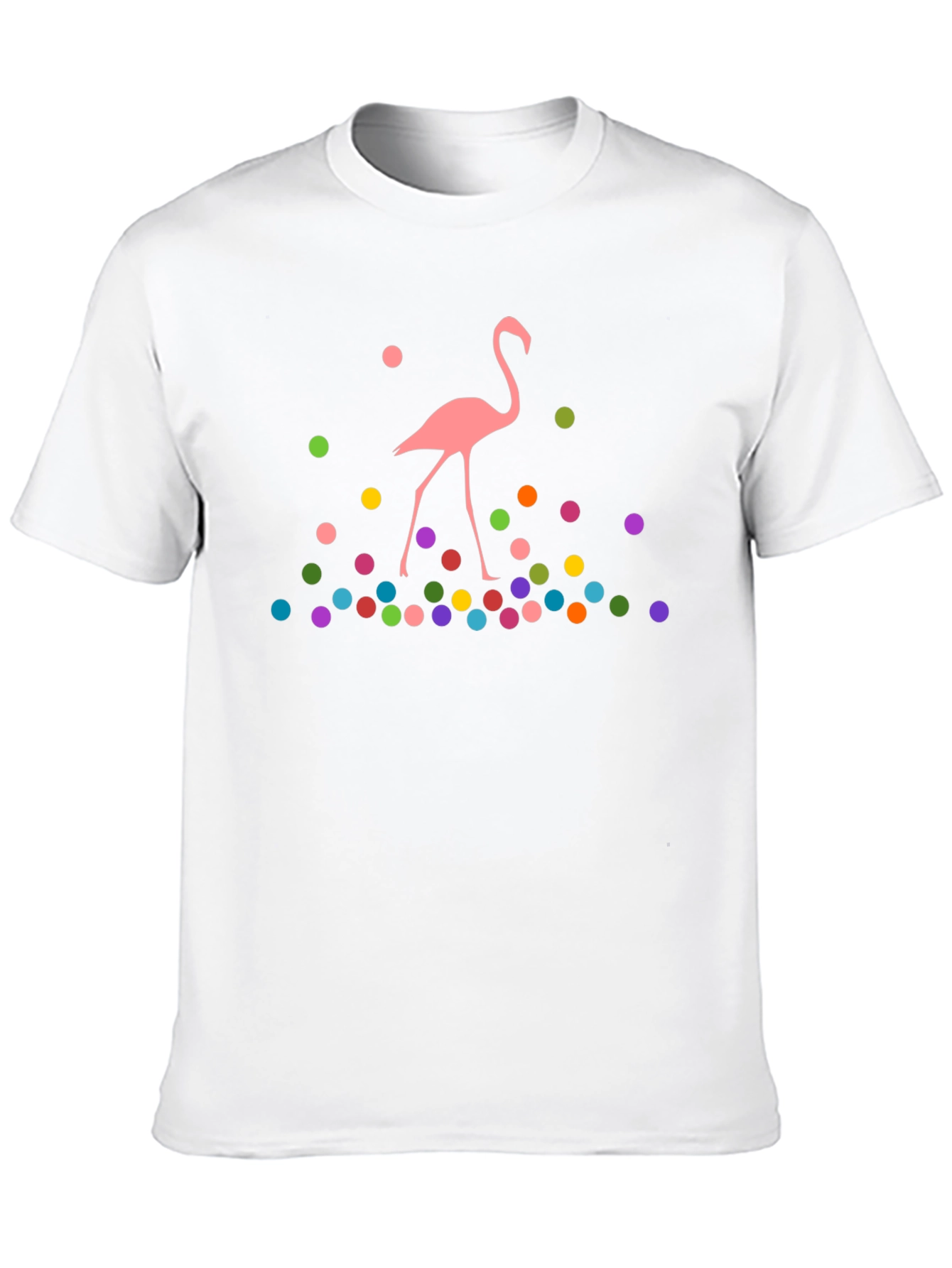 Whimsical Flamingo Graphic T-Shirt - Funky Design