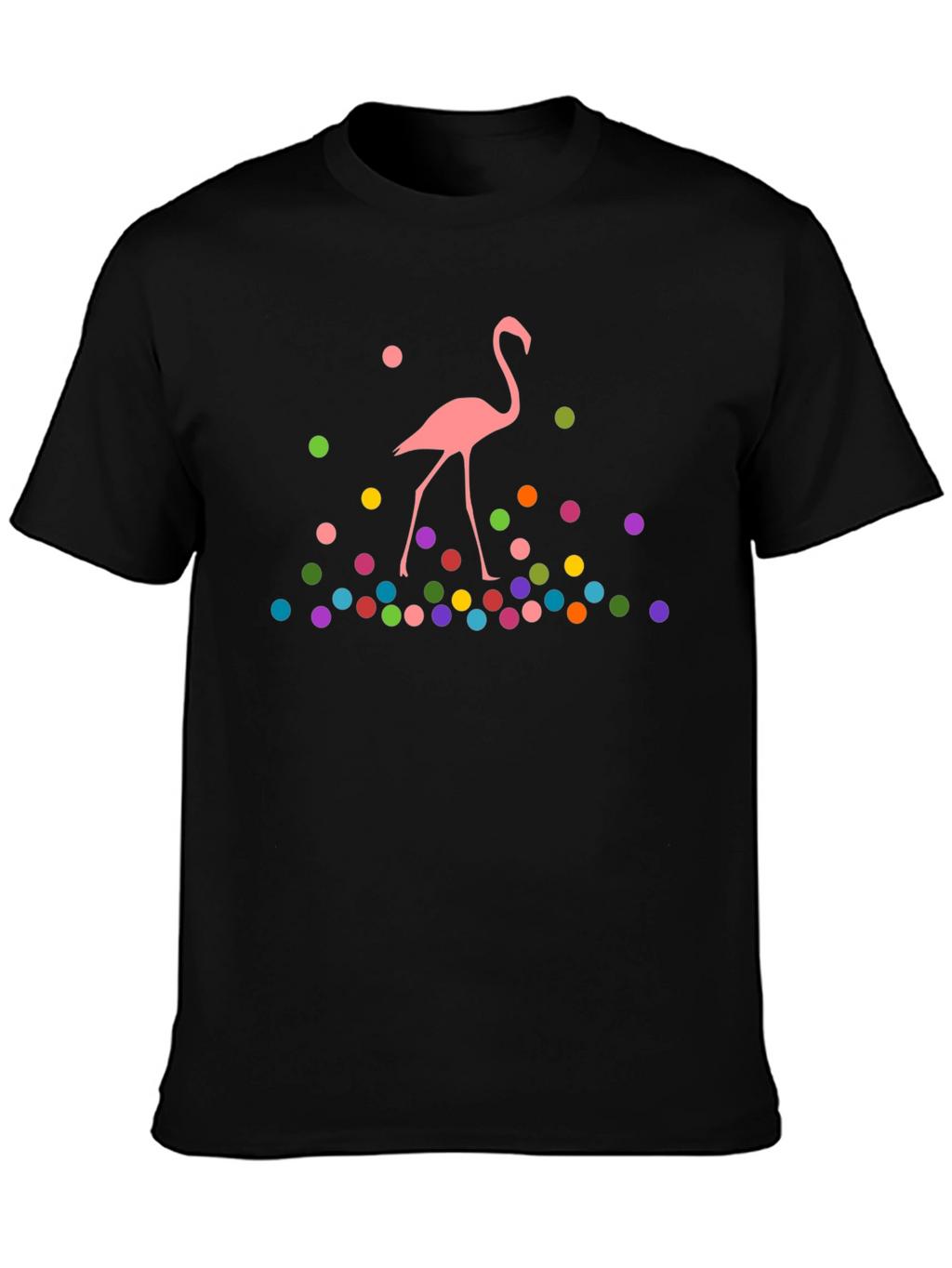 Whimsical Flamingo Graphic T-Shirt - Funky Design