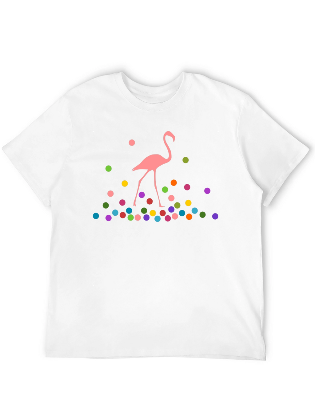Whimsical Flamingo Graphic T-Shirt - Funky Design